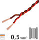 Ampire Ikv050-rt-150 Installation Cable Can & Lin 2x 0 5mm² 150m Red Brown