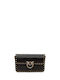 Love One Lederne Damen Schultertasche Schwarz