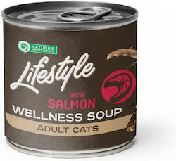 Nature's Protection Nasses Katzenfutter für Erwachsene Katzen mit Lachs ohne Gluten 4x40gr Nature's Protection Nasses Katzenfutter für Erwachsene Katzen mit Lachs ohne Gluten 4x40gr