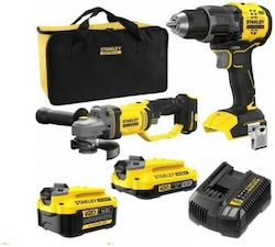 Stanley SFMCK208MDS Σετ Γωνιακός Τροχός & Κρουστικό Δραπανοκατσάβιδο Stanley SFMCK208MDS Σετ Γωνιακός Τροχός & Κρουστικό Δραπανοκατσάβιδο