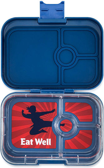 Yumbox Ninja Blue - Kung Fu Πλαστικό Παιδικό Δοχείο Φαγητού Μπλε