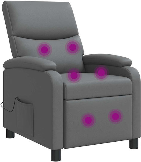 Relax Sessel Massage Grau 66x95x100cm