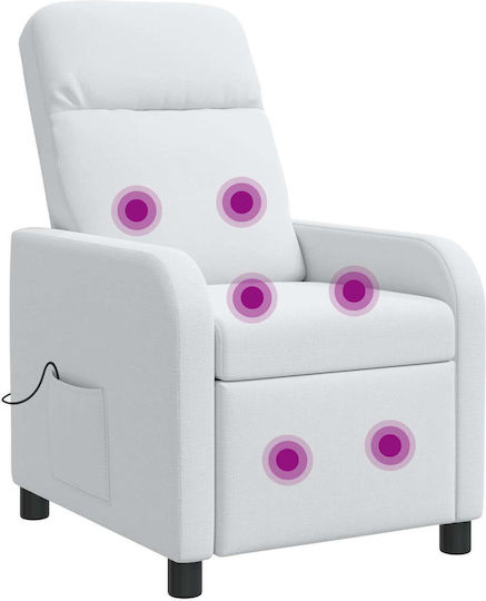 Relax Massage Armchair White 66x95x100cm