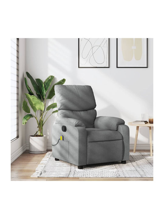 Scaun De Relaxare Relax Masaj Cu Puf Gri Deschi...