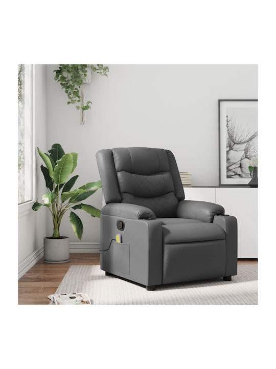 Relax Massage Armchair With Footstool Made Of G...