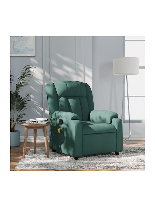 Scaun De Relax Masaj Cu Puf Verde Închis 78x92x...