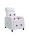 Relax Sessel Mit Massage Weiß 66x95x100cm
