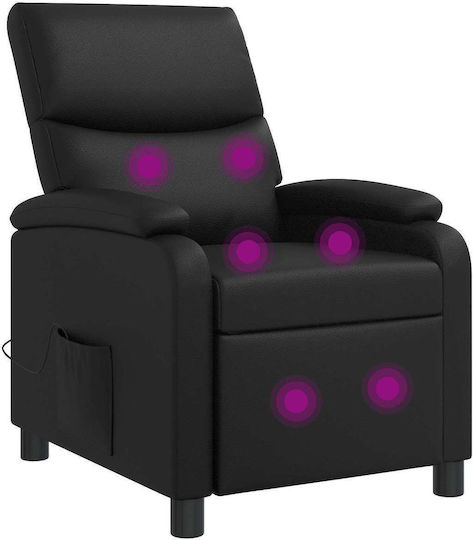 Πολυθρόνα Relax Massage Μαύρο 66x95x100cm
