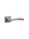 Convex Middle Door Lever With Rosette Pair Black