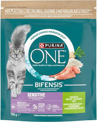 Purina One Trockenfutter für Katzen mit empfindlichem Magen-Darm mit Türkei 0.75kg Purina One Trockenfutter für Katzen mit empfindlichem Magen-Darm mit Türkei 0.75kg