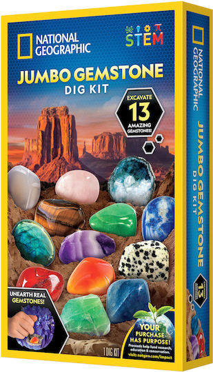 National Geographic Jumbo Gemstone Dig Kit Εκπαιδευτικό Παιχνίδι