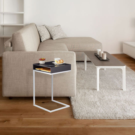Masă laterală rectangulară din lemn Silver L38xl37xÎ63cm