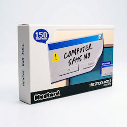 Mustard Computer Says No Sticky Notes