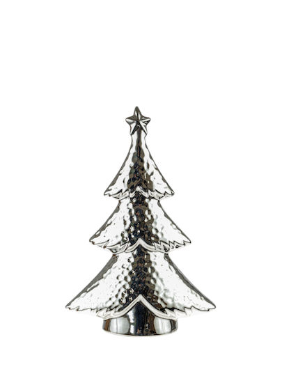 Christmas Decorative Ceramic Tree 20cm Silver