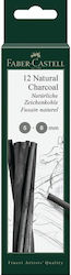 Faber-castell Φυσική Ξυλοκάρβουνο Pitt 5–8 Mm 12 Τεμ Μαύρο