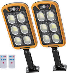 Lampa Σετ 2 Επιτοίχια Ηλιακά Φωτιστικά με Ανιχνευτή Κίνησης