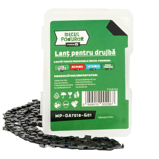 Lant Micul Padurar 12" Pas 1/4" Grosimea Ghidurilor 1.1mm 62 Legături De Antrenare 31 Dinți Semi-Topor