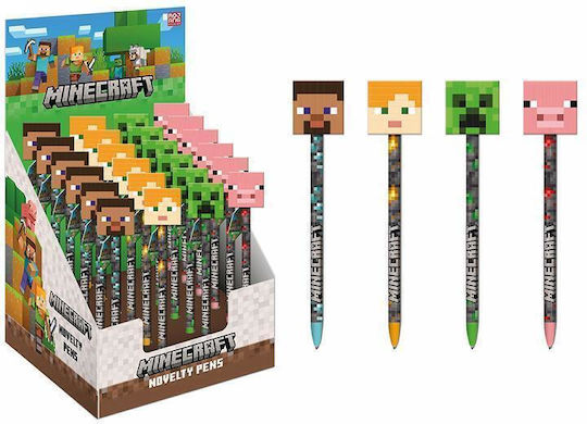 Pyramid International Minecraft Pixuri Ballpoint 24 buc (Diverse culori)