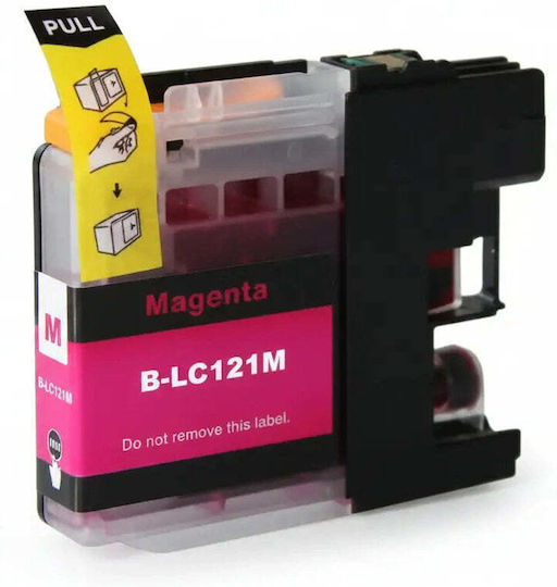 Cerneală Compatibilă Pentru Imprimantă InkJet Brother Lc-121m Magenta 1 Bucată