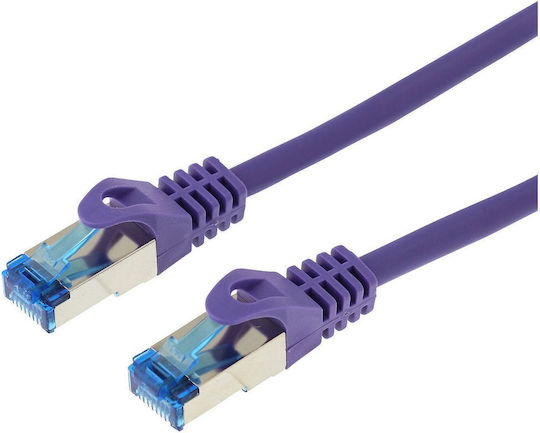 Shiverpeaks S/FTP Cat.7 (10Gbps) Καλώδιο Δικτύου Ethernet 7.5m Μωβ