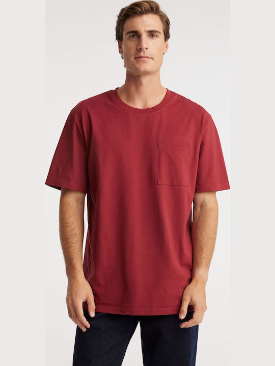 Diverse PIQ POCK T-shirt Burgundy 10050536