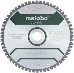 Metabo Wood Cutting Disc with 60 Teeth 254mm 5pcs Metabo Wood Cutting Disc with 60 Teeth 254mm 5pcs