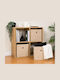 Alas Home Декоративна Текстилна Кошница Бежова 30x30x30см