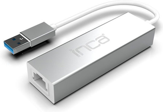 Inca IUSB-03TX Netzwerkadapter USB-C mit Verkabelt Verbindung Gigabit Ethernet
