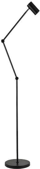 Luma Stehlampe Höhe 170cm mit Lampenbirnensockel für GU10 Schwarz