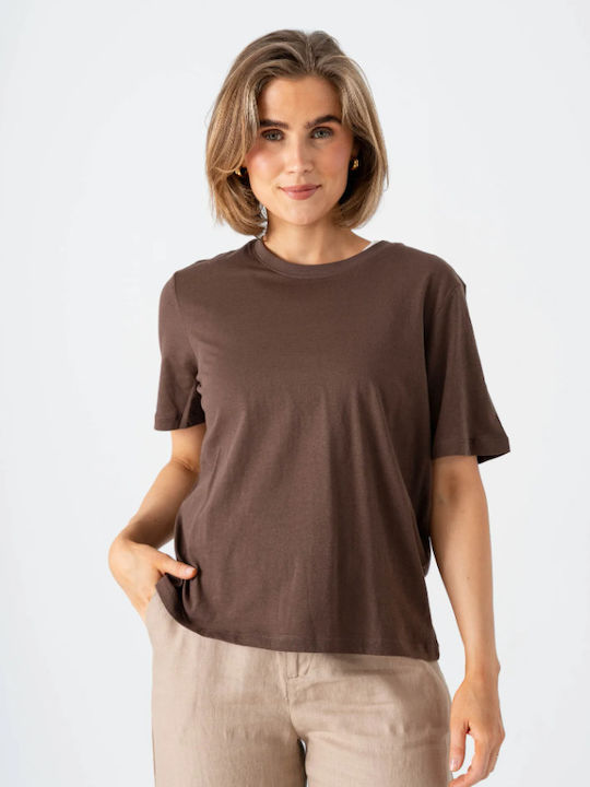Only T-Shirt Καφέ