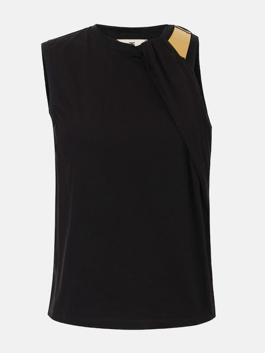 Elisabetta Franchi Dament-Shirt Schwarz
