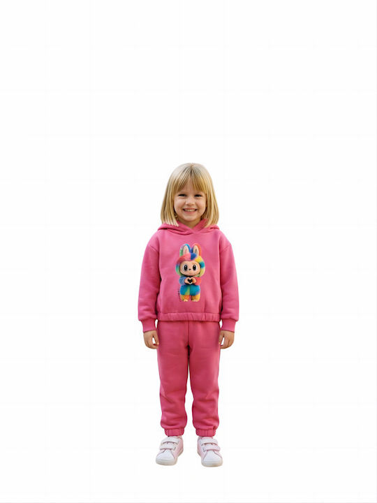 Serafino Sweatpants Set Fuchsie