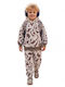 Kids Sweatpants Set With Top Beige