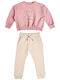 Kids Sweatpants Set With Top Pink