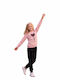 Kids Sweatpants Set With Top Pink