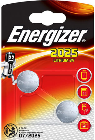 Set 2 Baterii Litiu Tip Buton Energizer CR2025 3V