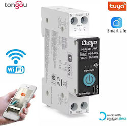 Tongou KWh Kilowatt Meter for Electrical Panel Rail Single-Phase Wi-Fi Tuya TO-Q-SY1-JWT-32A-CH Tongou KWh Kilowatt Meter for Electrical Panel Rail Single-Phase Wi-Fi Tuya TO-Q-SY1-JWT-32A-CH