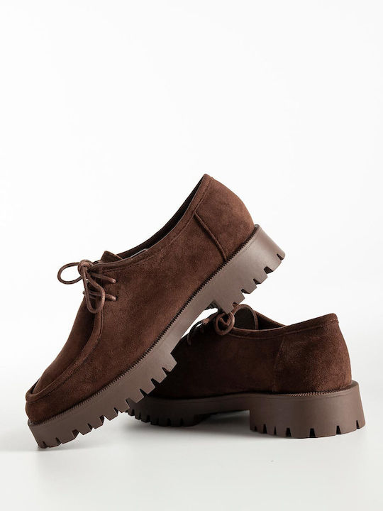 Bozikis Damen Mokassins in Braun Farbe X27-340-...