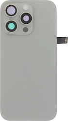 Оригинален заден стъклен модул с камера леща и безел — iPhone 16 Pro Натурален титан