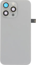 Оригинален заден стъклен модул на Apple с камера, леща и рамка — iPhone 15 Pro Max Натурален титан