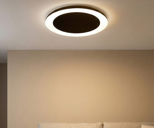 Luma Ceiling Mount Light 40cm Black with Integrated LED