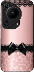 Sonique Diva Series Huawei Pura 70 Ultra Leopard Bow Pink Mobile Phone Case