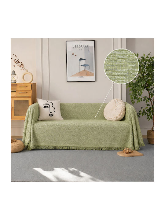 My Home Luxury Armchair Chenille Throw 180x180c...