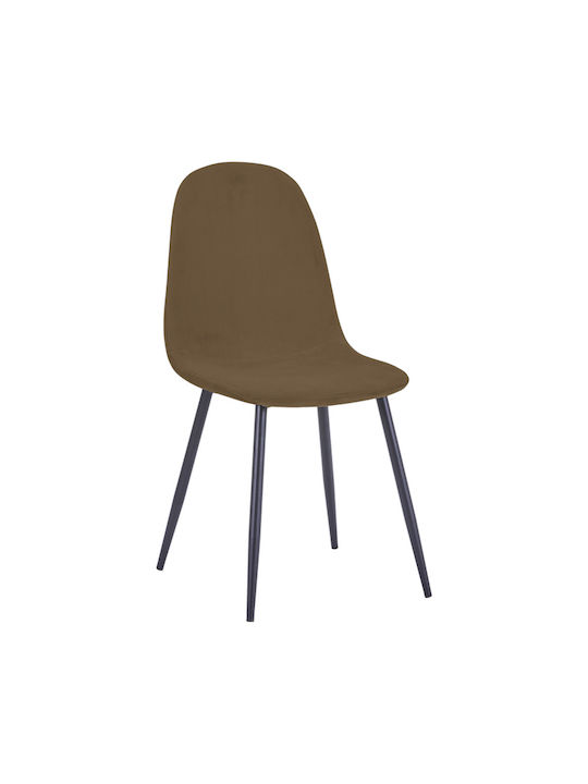 Bella Velvet Brown Dining Chair 44x55x85cm
