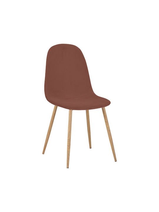 Bella Dining Chair Velvet Dusty Pink 44x55x85cm