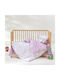 Kentia Set Baby Cradle Sheets Cotton Flory White 70x120cm 2pcs