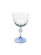 Hermia Set of Blue Glass White Wine Glasses 270ml 4 Pieces