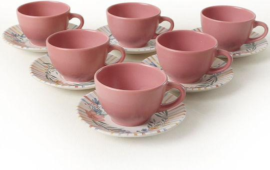 Hermia Set Tassen Tee Keramik Mehrfarbig 215ml 12Stücke