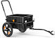 Vevor Bicycle Trailer 45 Kg 2 1 Waterproof Cover Wheels 178 Mm 406 Mm Carbon Steel Frame Reflector Cgkzxchytchjncyfu001v0