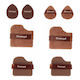 Donegal Professionelles Make-up Pinsel-Set mit 8 Stück Foundation Schwämme